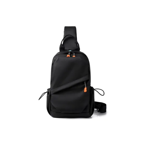 Alcohol Dragon Nylon Sling Bag Men's Multicolor