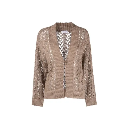 BRUNELLO CUCINELLI SS22 Свитер Женский Коричневый