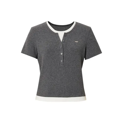 Hopeshow T-Shirt Женская Серый 060