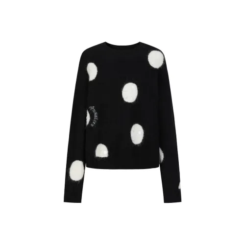 JZ. ANNAKRO Свитер Женские Цветочный Черный