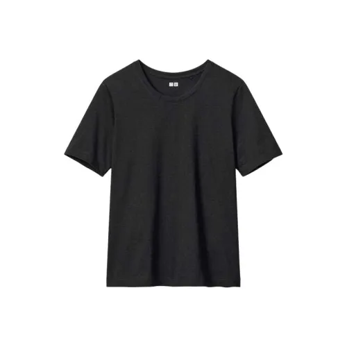 Uniqlo U Collection SS24 Рукав с оборванным плечом T-рубашка Женская Черная