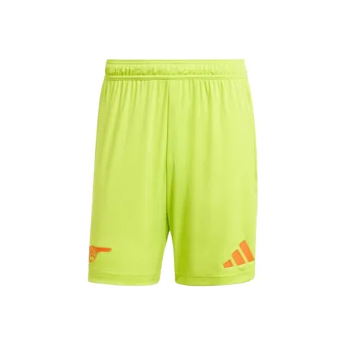 Adidas Arsenal 24 25 Goalkeeper Шорты Спортивные шорты Мужские Половина Солнце Желтый