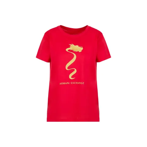 ARMANI EXCHANGEAE SS24 Рукав с оборванным плечом T-рубашка Женская