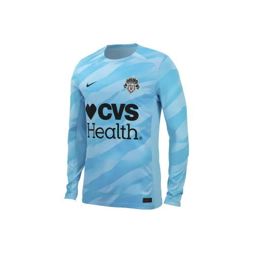 Nike Washington Spirit 2024 Goalkeeper Футбол Джерси Унисекс CHILL Синий Балтийский Синий
