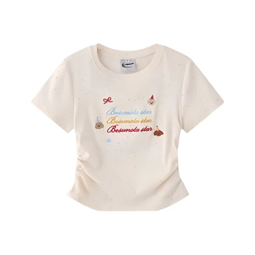 MOUT RECON TAILOR Стандартная T-рубашка Женская Абрикос