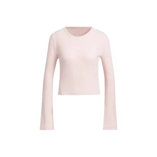 Adidas Lounge T-Shirt Женская Песочно-Коричневый Розовый