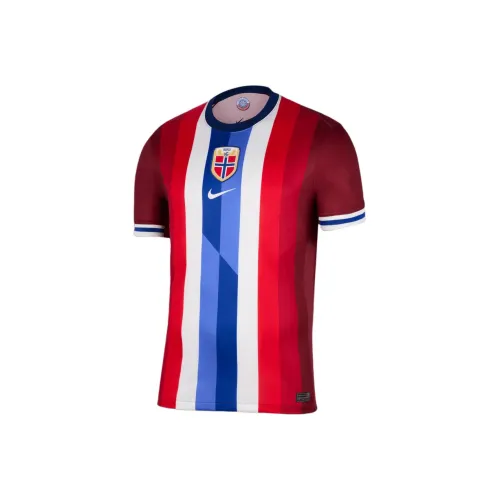 nike Dri Fit Футбол Джерси 2024 25 Сезон Норвегия Команда Игровая версия Мужской Красный
