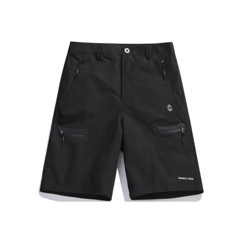 GUUKA TECH Повседневные шорты Мужские Черные