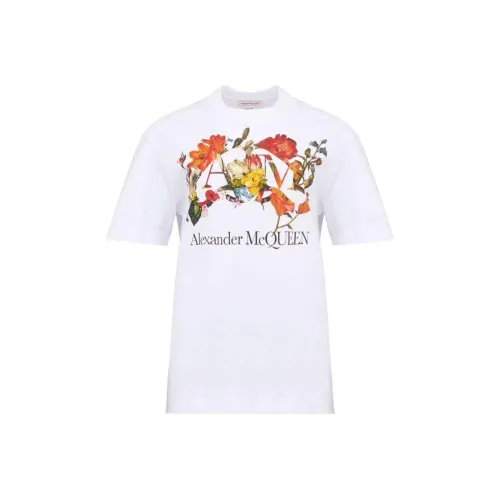 Alexander McQueen SS24 T Рубашка Женская Белая