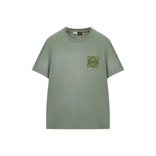 LOEWE Paula's Ibiza SS25 Рубашка Мужская Серый Зеленый