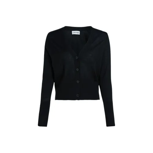 CK Calvin Klein Slim Кардиган JUMPER Sweater Женские Черный