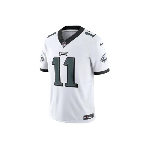 Nike Dri Fit A.J. Коричневый Футболка команды Philadelphia Eagles Коричневый Размер 11 Мужская Белая