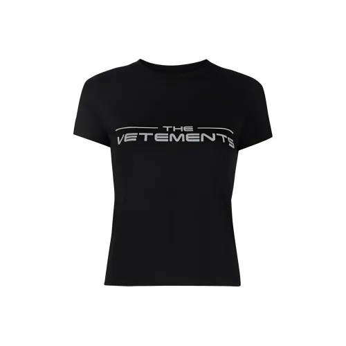 Vetements Черные Женские Футболки