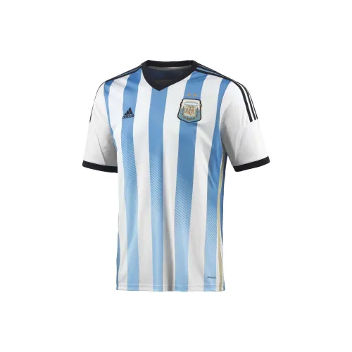 Adidas Футбол Джерси Аргентина 2014 ЧЕМПИОНАТ МИРА Домашний Фанатская версия Мужской Небесно-голубой