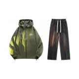 Set (Green Top + Black Jeans)  
Комплект (Зеленый топ + Черные джинсы)