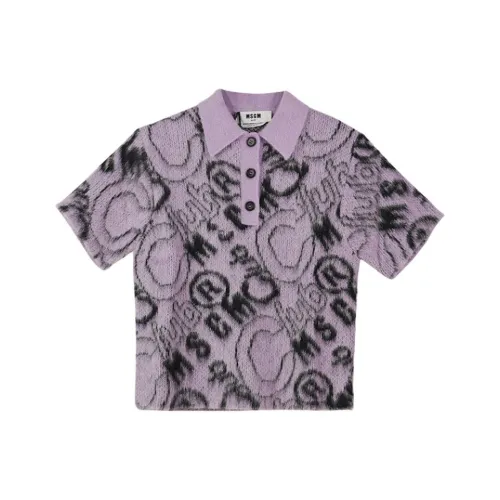 MSGM Фиолетовые Женские Свитеры