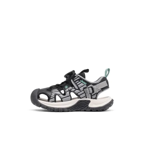 JEEP Износостойкие Легкие Амортизирующие Противоскользящие Низкие Топы Детские Сандалии для Малышей