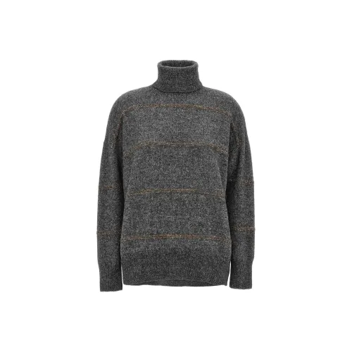 Brunello Cucinelli Серые Женские Свитеры