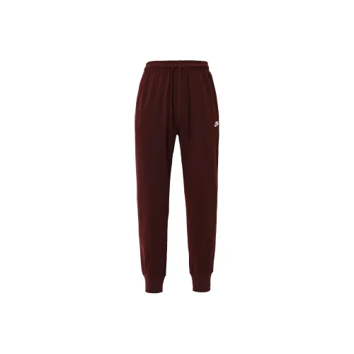Nike Club Повседневные брюки Мужские Яркие Бордовый Красный