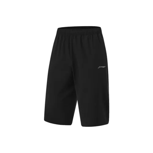 LINING Fitness Series Мужские спортивные шорты черного цвета
