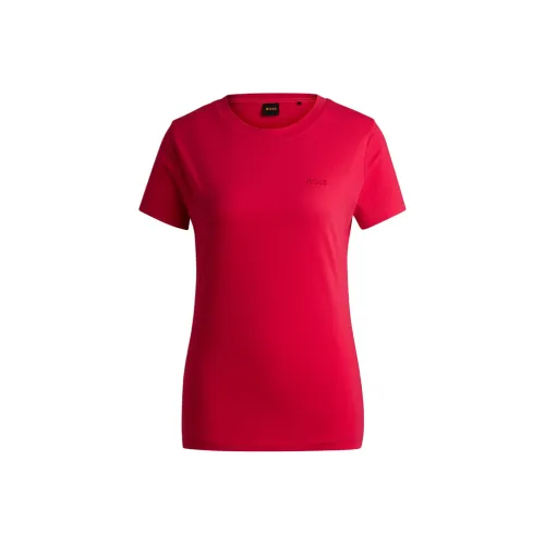HUGO BOSS Темно-розовые Женские Футболки