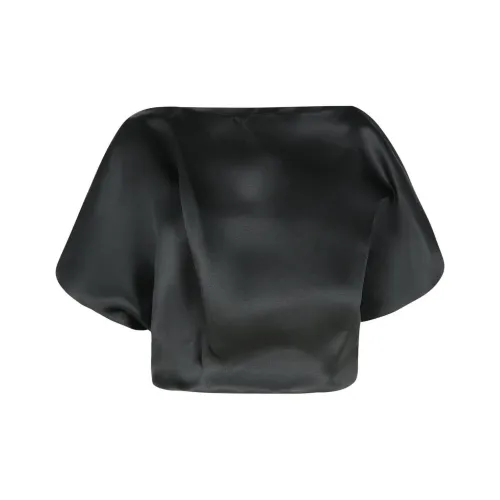 KHAITE Черный Женские Короткие Топы