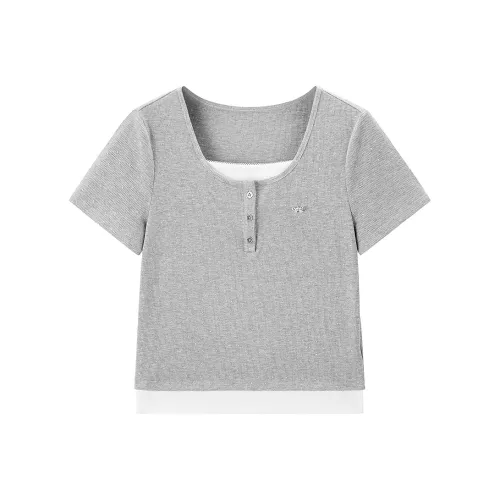 LEDIN T-рубашка Женская Серебряная Свеча Серого цвета В наличии