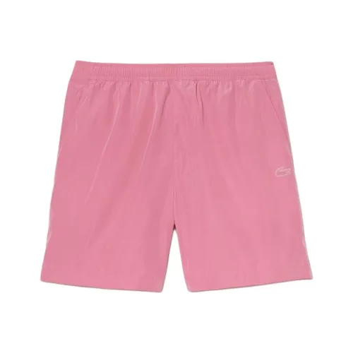 LACOSTE Повседневные шорты Мужские Розовые