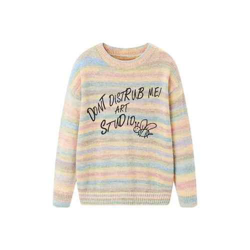 LEDIN Свитер Женский Зеленый Полосы