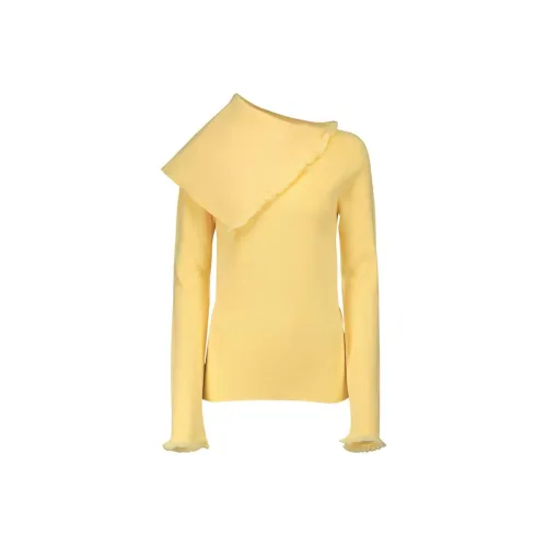JIL SANDER Желтые Женские Свитеры