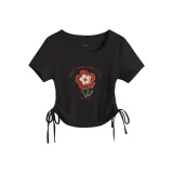 Чёрный (Мечта, цветочный дизайн, центральный логотип)