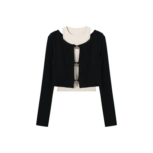 SYEEE WITH U Стандартная T-рубашка Женская Черная