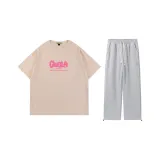 Серая белая рубашка с короткими рукавами + черные штаны