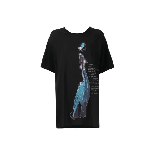 Yohji Yamamoto Черные Женские T-рубашки