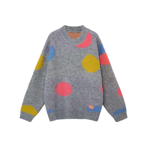 TEMPLER OF FAITH Свободный крой Свитер Женский Серый