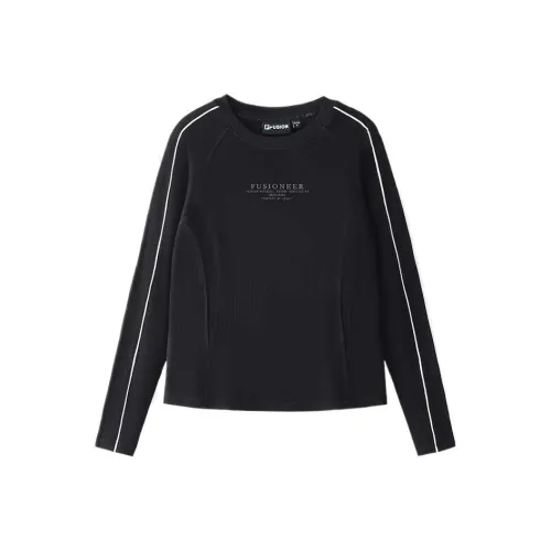 FILA FUSION FUSIONEER SS25 Стандартный T-Рубашка Женская Глубокий Черный