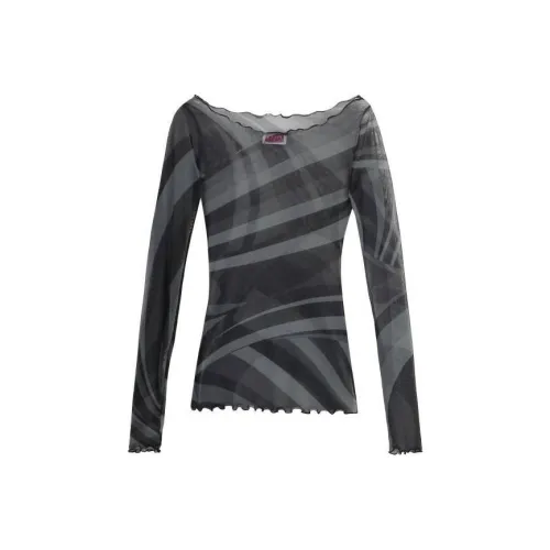 EMILIO PUCCI Рубашка Женская Серого цвета