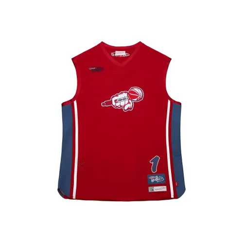 MITCHELL NESS x AND1 Баскетбольная Джерси Унисекс Красная