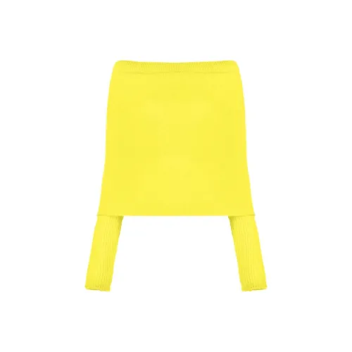 PHILOSOPHY DI LORENZO SERAFINI Желтые Женские Свитеры