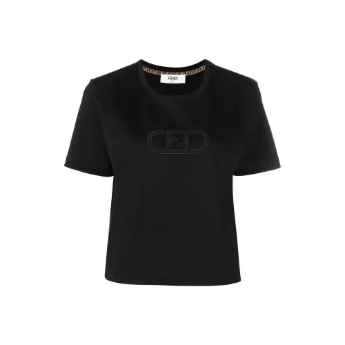 FENDI Черные Женские Т-рубашки