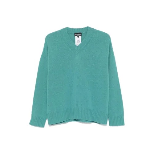 EMPORIO ARMANI FW24 Свитер Женский Синий Зеленый