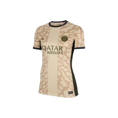 JORDAN Paris Saint Germain Khaki Женские T-рубашки