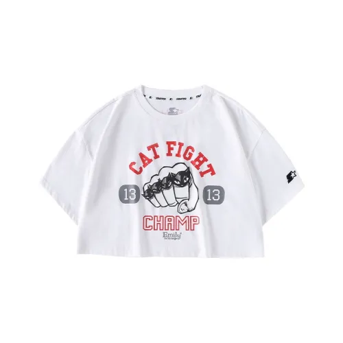 STARTER x Emily Т-рубашка с оборванным рукавом женская