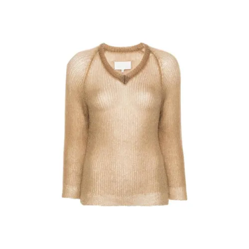 Maison Margiela Женские свитеры карамельно-коричневого цвета