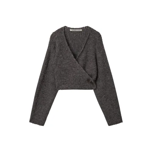 OPEN YY Chunky Бюстгальтер KNIT Жилет Свитер Женские Серый