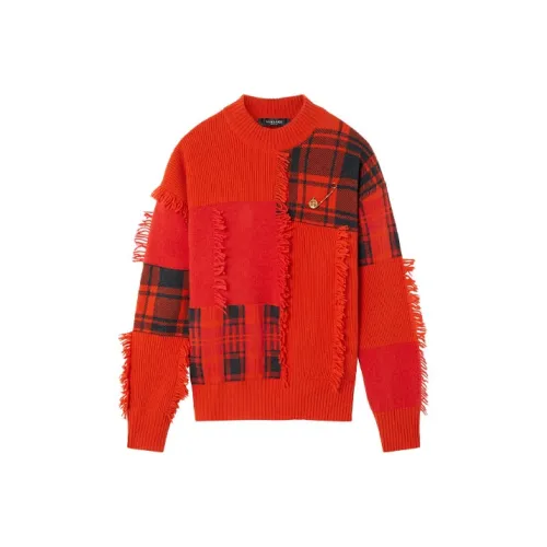 VERSACE Женские свитеры красного цвета