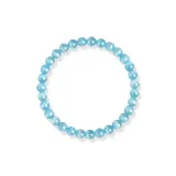 Браслет с бусинами "Good Luck" - синий