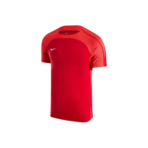 Nike Dri Fit Футбол Джерси Мужской Университетский Красный Яркий Темно-Красный Белый