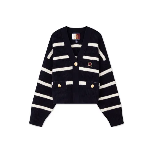 Tommy Hilfiger Темно-синий Белые полосы DW5 Женские Свитеры
