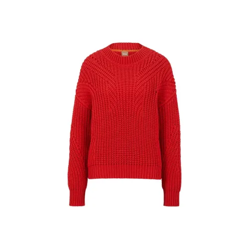 HUGO BOSS Женские свитеры красного цвета